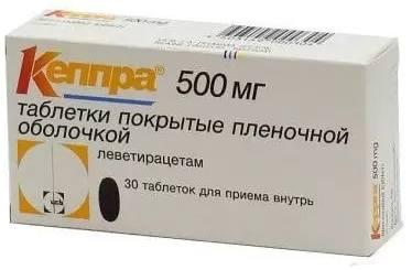 Фото Кеппра, таблетки покрыт. плен. об. 500 мг, 30 шт.