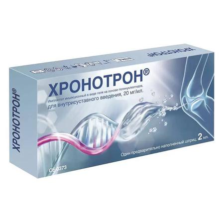Фото Хронотрон, имплантат в виде геля 20 мг/мл, шприц 2 мл