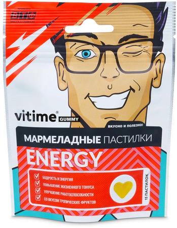 Фото VITime Энергия, мармеладные пастилки, 15 шт.