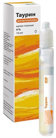 Фото Таурин Реневал, капли глазные 4%, 10 мл