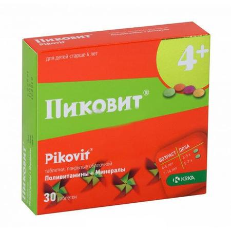 Фото Пиковит, таблетки покрыт. плен. об., 30 шт.