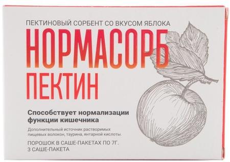 Фото Нормасорб, пектиновый комплекс Яблоко, саше, 3 шт.