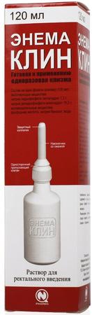 Фото Энема Клин, раствор, 120 мл