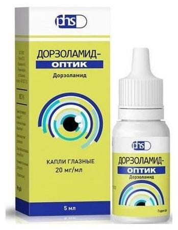 Фото Дорзоламид-Оптик, капли глазные 20 мг/мл, 5 мл