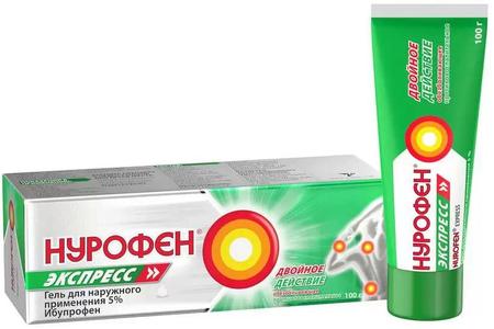 Фото Нурофен Экспресс, гель 5%, 100 г