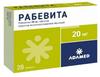 Фото Рабевита, таблетки покрыт. плен. об. кишечнорастворимые 20 мг, 28 шт.
