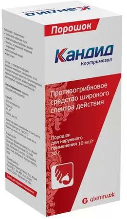 Фото Кандид, порошок 1%, 30 г