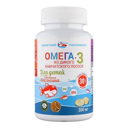 Фото Омега-3 из дикого камчатского лосося, капсулы для детей с 3-х лет (апельсин) 300 мг, 250 шт.