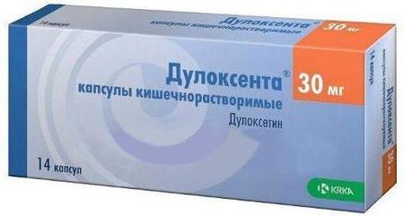 Фото Дулоксента, капсулы кишечнорастворимые 30 мг, 14 шт.