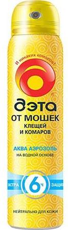 Фото Дэта Аква аэрозоль от мошек, клещей и комаров 100 мл х1 Фото Дэта Аква аэрозоль от мошек, клещей и комаров 100 мл х1