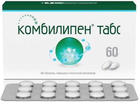 Фото Комбилипен Табс, таблетки покрыт. плен. об., 60 шт.