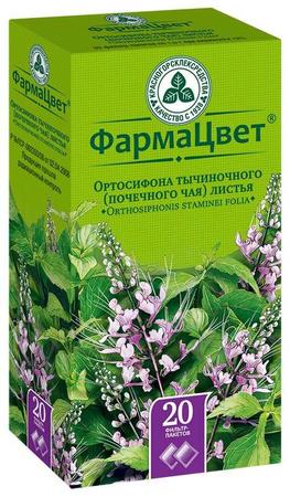 Фото Ортосифон тычиночный, листья фильтр-пакет 1.5 г, 20 шт.
