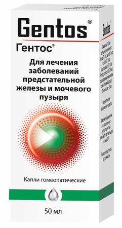 Фото Гентос, капли гомеопатические, 50 мл.