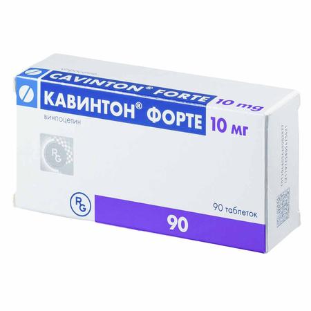 Фото Кавинтон форте_тест2323_3816, таблетки 10 мг, 90 шт.