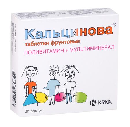 Фото Кальцинова, таблетки жевательные, 27 шт.