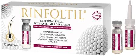 Фото Ринфолтил, липосомальная сыворотка против выпадения волос (для ослабленных и истонченных волос), ампулы 160 мг, 30 шт.