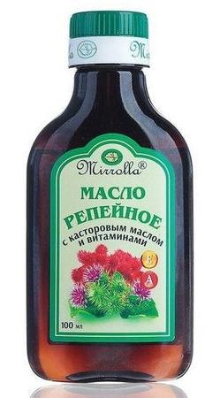 Фото Репейное масло с касторовым маслом и витаминами, 100 мл