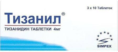Фото Тизанил, таблетки 4 мг, 30 шт.