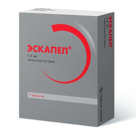 Фото Эскапел, таблетки 1.5 мг, 1 шт.