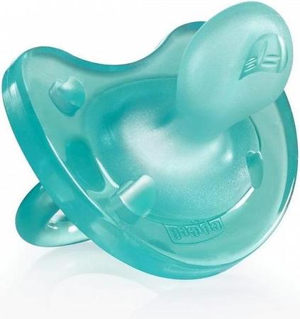 Фото Пустышка Physio Soft силиконовая (от 0 месяцев) голубая