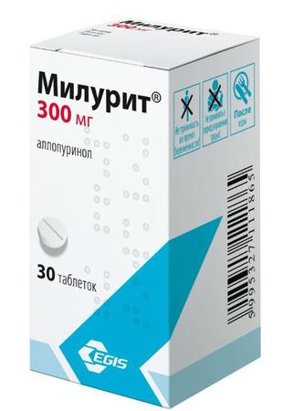 Фото Милурит, таблетки 300 мг, 30 шт.