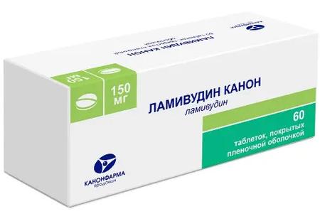 Фото Ламивудин Канон, таблетки в пленочной оболочке 150 мг, 60 шт.