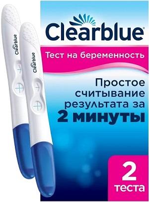Фото Clearblue, тест на беременность, 2 шт. Фото Clearblue, тест на беременность, 2 шт.