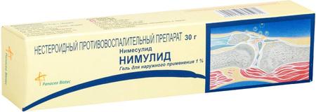 Фото Нимулид, гель 1%, 30 г