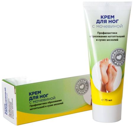 Фото Простой рецепт, крем для ног с мочевиной, 75 мл