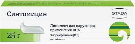 Фото Синтомицин, линимент 10% (Нижфарм), 25 г