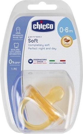 Фото Пустышка Physio Soft латексная (0-6 месяцев)