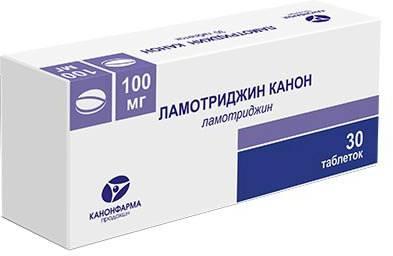 Фото Ламотриджин Канон, таблетки 100 мг, 30 шт.
