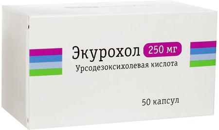 Фото Экурохол, капсулы 250 мг, 50 шт.