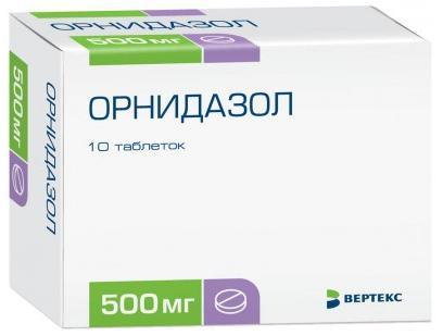 Фото Орнидазол, таблетки покрыт. плен. об. 500 мг, 10 шт.