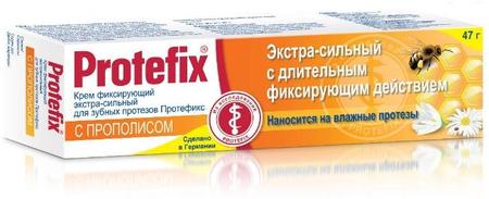 Фото Протефикс Экстра-сильный с прополисом, крем для фиксации зубных протезов, 40 мл