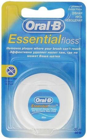 Фото Oral-B Essential Floss, нить зубная невощеная, 50 м Фото Oral-B Essential Floss, нить зубная невощеная, 50 м