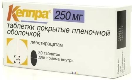 Фото Кеппра, таблетки покрыт. плен. об. 250 мг, 30 шт.