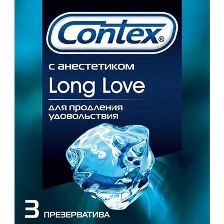 Фото Презервативы Контекс Long Love с анестетиком, 3 шт.
