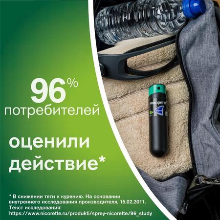Фото Никоретте, спрей для полости рта (фруктово-мятный) 1 мг/доза, 2 флакона (150 доз) Фото Никоретте, спрей для полости рта (фруктово-мятный) 1 мг/доза, 2 флакона (150 доз)
