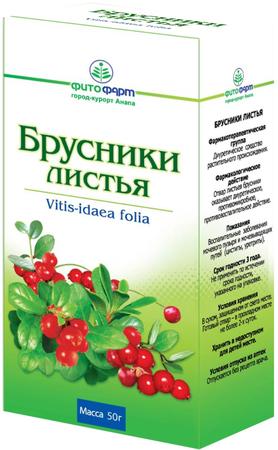 Фото Брусника, листья, 50 г