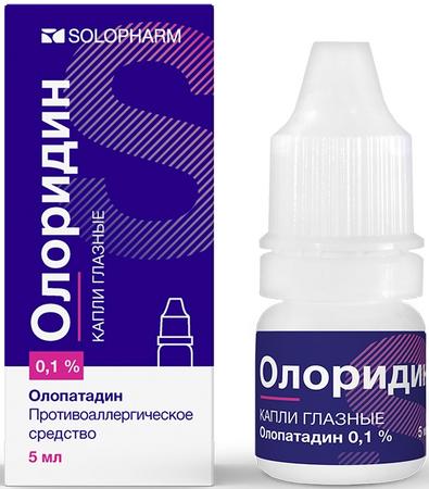Фото Олоридин, капли глазные 0.1%, 5 мл