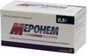 Фото Меронем, порошок, флаконы 0.5 г, 10 шт.
