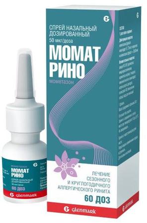 Фото Момат Рино, спрей назальный 50 мкг/доза, 60 доз