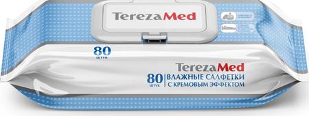 Фото TerezaMed, салфетки влажные очищающие с кремовым эффектом, 80 шт. Фото TerezaMed, салфетки влажные очищающие с кремовым эффектом, 80 шт.