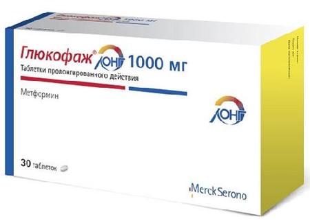 Фото Глюкофаж Лонг, таблетки пролонг. 1000 мг, 30 шт.