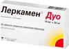 Фото Леркамен Дуо, таблетки покрыт. плен. об. 10мг+20 мг, 28 шт.