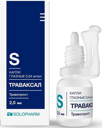 Фото Траваксал, капли глазные, 2.5 мл