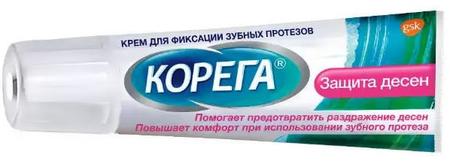 Фото Корега Защита Десен, крем для фиксации зубных протезов, 40 г