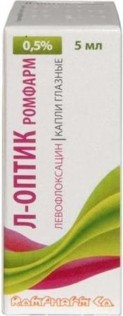Фото Л-Оптик Ромфарм, капли глазные 0.5%, 5 мл