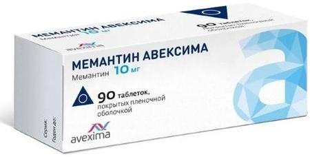 Фото Мемантин Авексима табл п/о плен 10 мг х90 Фото Мемантин Авексима табл п/о плен 10 мг х90